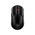 HyperX Pulsefire Haste 2 - Mus - optisk - 6 knappar - trådlös, kabelansluten - 2.4 GHz, Bluetooth 5.2, USB 2.0 - trådlös USB-mottagare - svart