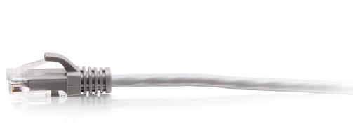 C2G 4FT/1.2M CAT6A SLIM PATCH 28AWG GRAY (C2G30114)