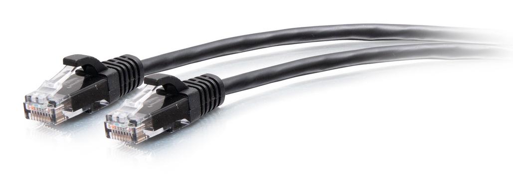 C2G 5FT/1.5M CAT6A SLIM PATCH 28AWG BLACK (C2G30143)