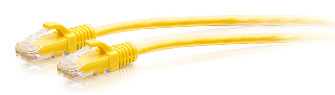 C2G 7FT/2.1M CAT6A SLIM PATCH 28AWG YELLOW (C2G30170)