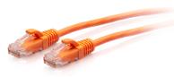 C2G 1ft (0.3m) Cat6a Snagless Unshielded (UTP) Slim Ethernet Network Patch Cable - Orange - koblingskabel - 30 cm - oransje (C2G30174)