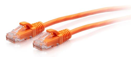 C2G 1FT/0.3M CAT6A SLIM PATCH 28AWG ORANGE (C2G30174)
