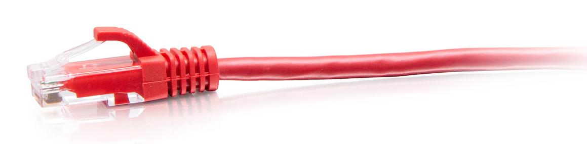 C2G 1FT/0.3M CAT6A SLIM PATCH 28AWG RED (C2G30160)
