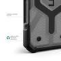UAG Pathfinder Clear med MagSafe för iPhone 16 - Ash (114466113131)