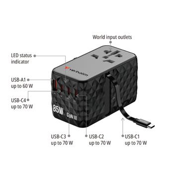 VERBATIM Charge 'n' Travel Diamond 85W  (32127)