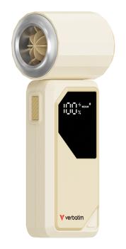 VERBATIM Cool’n’Go AirJet Handheld Fan White/ Silver >20K RPM (32341)