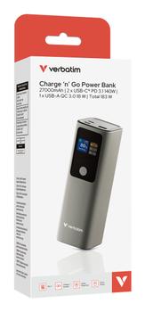 VERBATIM Charge 'n' Go Power Bank 27000mAh 183W Grey (32269)