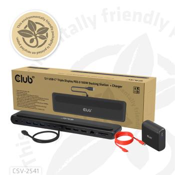CLUB 3D Laptop Dock/Port Replicator  (CSV-2541)