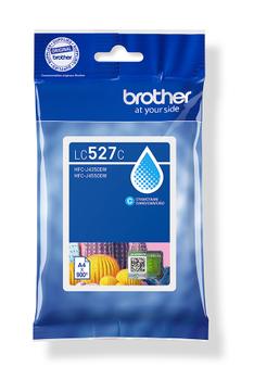 BROTHER LC527C Cyan standard ink cartridge,  yield up to 900 pages (LC527C)