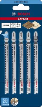 BOSCH EXPERT jigsaw blades T308BP 5pcs Wood 2-side clean (2608900558)