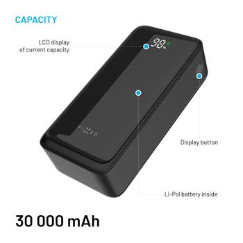 FIXED Zen2 30 USB-C PD 20W Power Bank 30.000 mAh Black (FIXZEN2-30-BK)