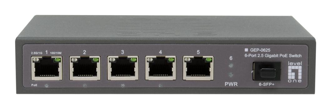 LEVELONE Network Switch Unmanaged 2.5G  (GEP-0625)