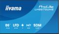 IIYAMA 86" 3840x2160,  UHD IPS panel, (LH8675UHS-B2AG)