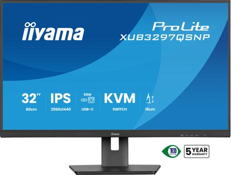 IIYAMA 32" QHD BusinessUSB-C 95W PD  (XUB3297QSNP-B1)