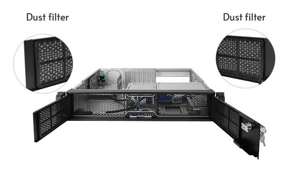 CHIEFTEC ATX Dual-Chamber Cube, T Glass, 6x ARGB fans, White (UNC-209S-B-OP)