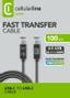 CELLULAR LINE Fast Transfer USB-C to USB-C Cable 240W PD 1m (USBDATA4C2CTAB1MK)