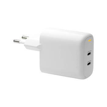 DBRAMANTE1928 Re-charge - EU Wall Charger - 2x USB-C 45W, White (CH45EUWH7113)