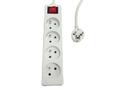 MICROCONNECT 4-way Power Strip on/off 