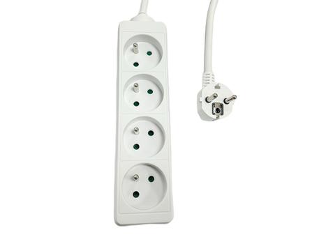 MICROCONNECT 4-way Power Strip French Type  (MC-PS040150FRW)