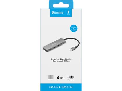 SANDBERG USB-C to 4 x USB-C Hub (136-41)