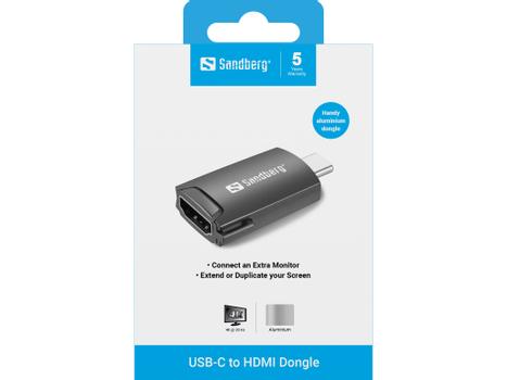 SANDBERG USB-C to HDMI Dongle (136-34)