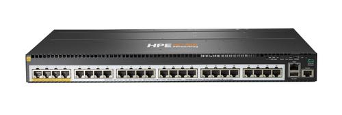 Hewlett Packard Enterprise Aruba 2930M Switch 24G 1 Slot PoE Class 6 Layer 3 10 Chassis Backplane Stacking Static RIP Access OSPF Routing ACLs (R0M68A)