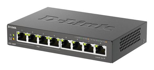 D-LINK Switch/ 8xG+F+ENet RJ45 19" PoE (DGS-1008P/E)