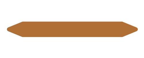 BROTHER PRE-CUT PIPE MARKER ROLLS BROWN/ PETROL WITHOUT PICTOGRAM 2 SUPL (LTZ1R026FPIP)