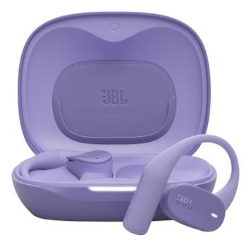 JBL Sense Lite Trådløse Ørepropper,  In Ear (lilla) IP54, luftledende,  opptil 32 timers spilletid,  OpenSound-teknologi (JBLSENSELITEPUR)