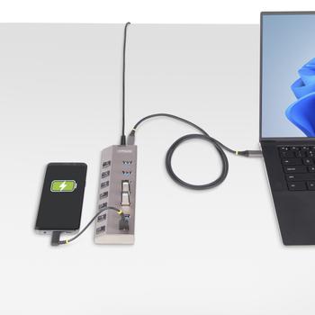 STARTECH 7-PORT SELF-POWERED USB-C HUB WITH INDIVIDUAL ON/OFF SWITCHES CTLR (5G7AIBS-USB-HUB-EU)