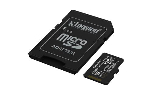 KINGSTON 128GB microSDXC Canvas Select Plus Gen3 150MB/s A1 Card + Adapter (SDCS3/128GB)