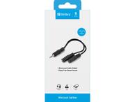 Sandberg Audioadapter - ministereojakk (hunn) til ministereojakk (hann) - svart (502-16)