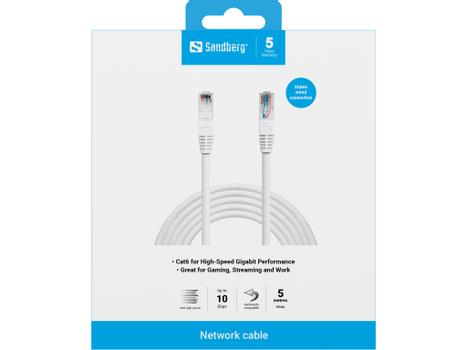 SANDBERG Network Cable UTP Cat6  5 m (506-96)