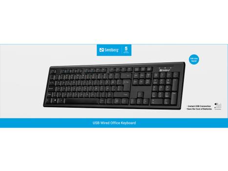 SANDBERG USB Wired Office Keyboard ICE (631-12)