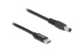 DELOCK Laptop Charging Cable USB-C male to 5.5 x 2.1mm male