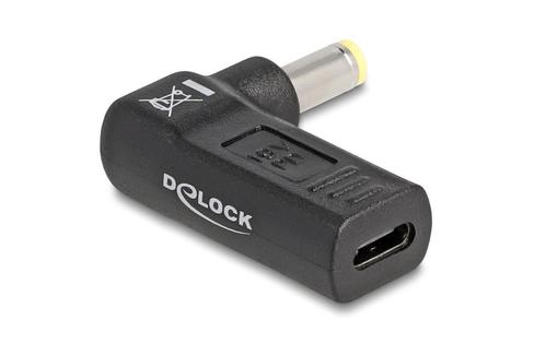 DELOCK Adapter USB Type-C female to 5.5 x 2.5 mm male 90° angled (60011)