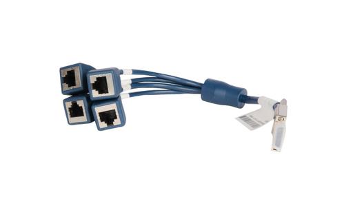 Hewlett Packard Enterprise HPE FlexNetwork X260 Mini D-28 to 4-RJ45 0.3m Router Cable (JG263A)