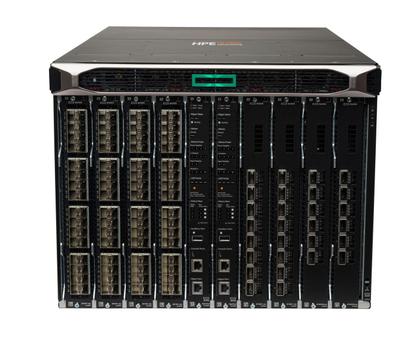 Hewlett Packard Enterprise HPE Aruba 8400 8-slot Chassis - Switch - rackmonterbar - med 3 x viftebrett,  18 x vifte, kabelstyring,  X462 2-stangs rackskinnesett (JL375A)