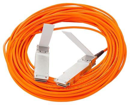 Hewlett Packard Enterprise HPE Active Optical Cable - Direct attach cable - QSFP+ to QSFP+ - 15 m - twinaxial - active - for Apollo 4200, 4200 Gen10 (720211-B21)