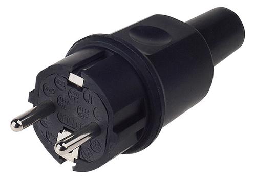 BACHMANN Solid rubber plug, IP44, bk (913.169)