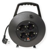 BACHMANN kabeltromle, 4 jordet stik, 10m, temp. si