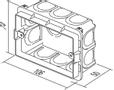 TEM Serie  Unterputz Dosen RECTANGULAR BOX FOR BRICKPM3