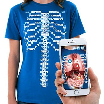 Curiscope MINT Virtuali-tee,  Augmented Reality T-Shirt, Größe L für Erwachsene (CU-VTEE ADULT BL L)
