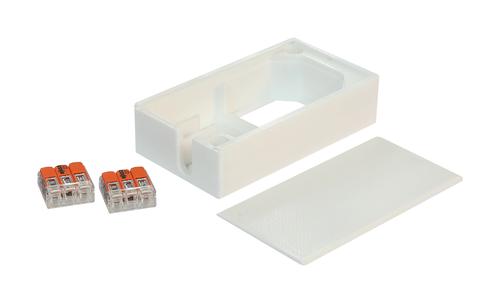 SHELLY / Gehäuse für Shelly EM mit geschlossenem Deckel, inkl. 2 x WAGO 221-413 (SP3D0019)