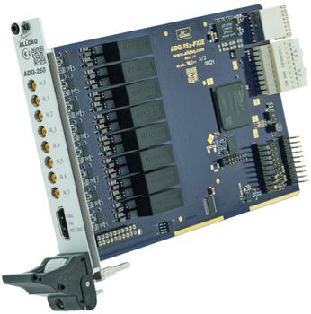 ALLDAQ ADQ-258-PXIe / PXIe-Messkarte mit 8 potentialfreien Spannungseingängen,  Bereich: ±10,24 V, 18 bit A/D, 1,6 MS/s synchron, 8 Digital-I/ Os (ADQ-258-PXIe)