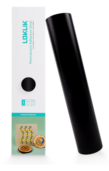 LOKLiK Permanent Adhesive Vinyl Matte - Black - 12m (SG-JST-0036-US-L-B2B)