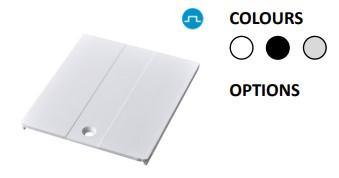 Powergear 3PH EINBAUSCHIENE ABDECKUNG,  Weiß (PRO-RX431-W)