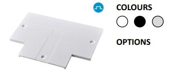 Powergear 3PH EINBAUSCHIENE T Verbinder-ABDECKUNG,  Schwarz (PRO-RX436-B)