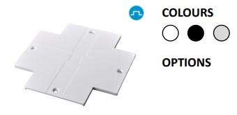 Powergear 3PH EINBAUSCHIENE X Verbinder-ABDECKUNG,  Schwarz (PRO-R437-B)