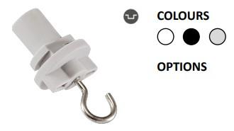 Powergear 3PH AUFHÄNGUNGSHAKEN,  Schwarz (PRO-M142-B)